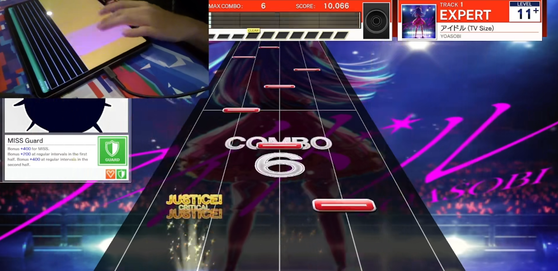 Brokenithm-SwiftUI bridged via USB MUX into UMIGURI